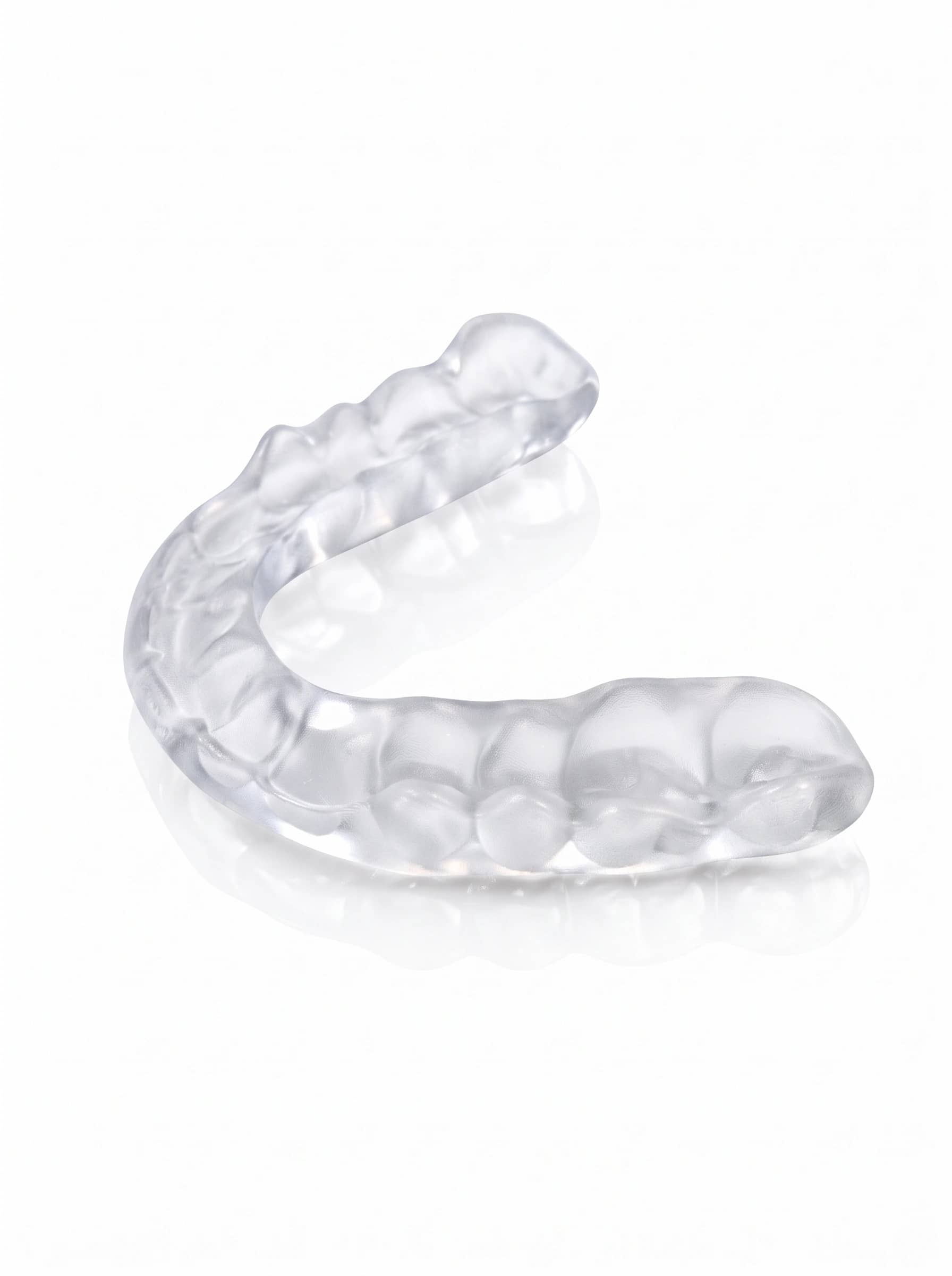 Occlusal guard on a white background